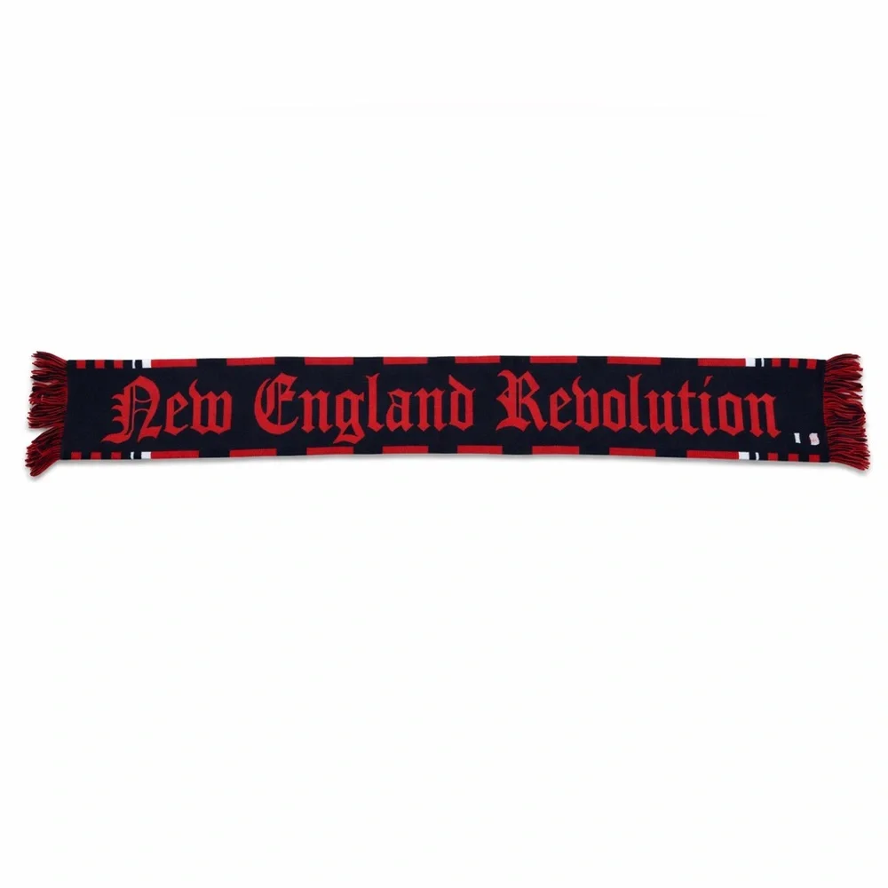 ⚽️ New England REBOLUTION Soccer Scarf ❤️💙 | MLS Fan Gear | Rare Supporter Style